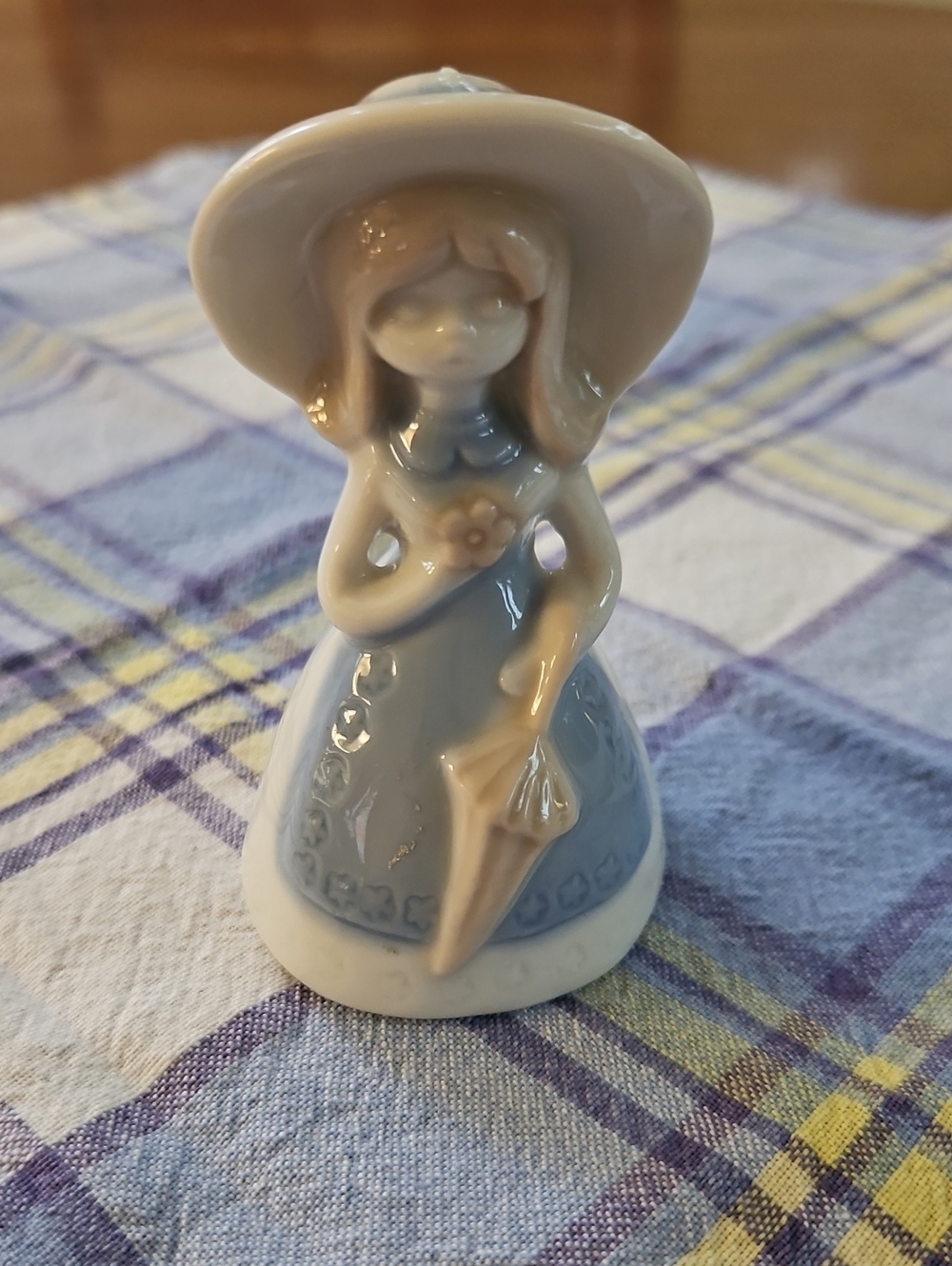 VTG Porcelain Girl Figurine Bell